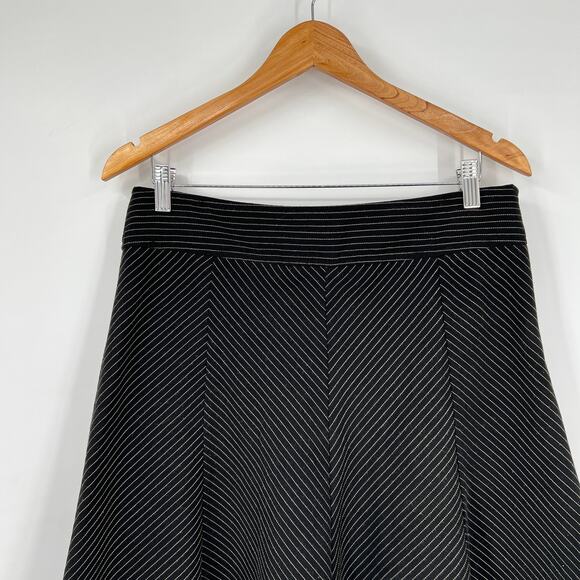 Vintage Y2k Exact Change Pinstripe Grunge Skater Skirt Size 9 - Picture 3 of 6